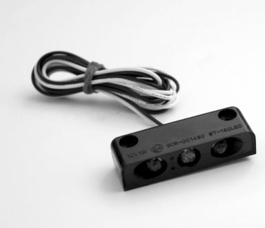 STEP LIGHT (LPF), WITH WHITE LED, Black Anodized Finish