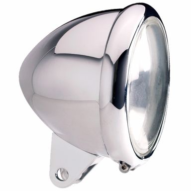 Headlight - 4-1/2" Polished Aluminum Standard Bullet Housing