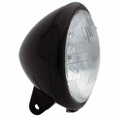 Headlight - 4-1/2" Black Tomahawk Housing