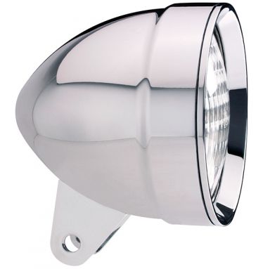 Headlight - 4-1/2" Chrome Bradley Bullet Housing