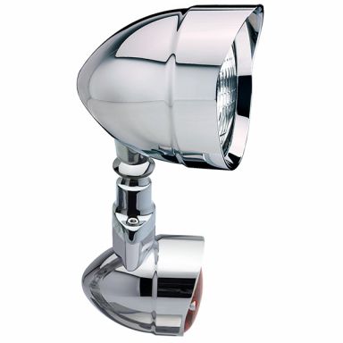 POLISHED ALUMINUM - MARIAH BULLET Light Kit - 4-1/2" Spots, 3" Turns (pair)