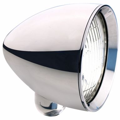 4-1/2" Headlight Housing - Concours Bullet - Street Rod - Chrome (pair)
