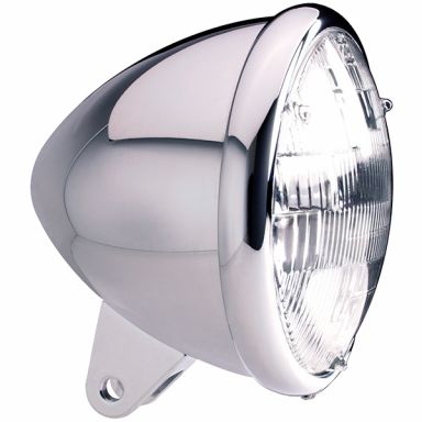 Headlight - 5-3/4" Polished Aluminum Standard Bullet Housing