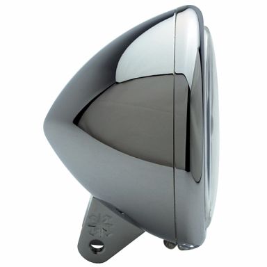 Headlight - 5-3/4" Polished Aluminum Tomahawk Housing
