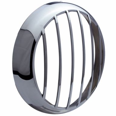 7" Polished Aluminum HEADLIGHT Grill - FLHR, FLST (H-D Nacelle)