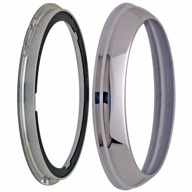 POLISHED ALUMINUM - Headlight Adapter - Chrysler, Dodge, Plymouth - 8-1/8" to 7" (pair)
