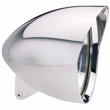 Headlight - 7" Polished Aluminum Mariah Concours Bullet Housing