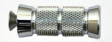 KNURLED GROOVED, TOE PEG, Each (Chrome)