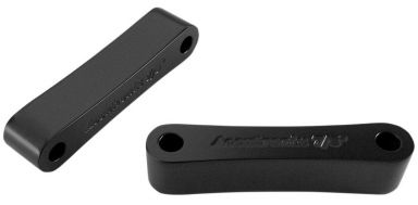 49mm FLH "Smooth" fender spacers, 7/8" Thick (Black)
