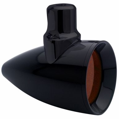 BLACK - FRONT - 1157 - 2" Turn Signal - Concours Rocket - FL (pair)