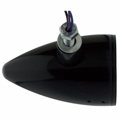 2" Turn Signal - Concours Rocket Smooth - FL Rear - Gloss Black (pair)