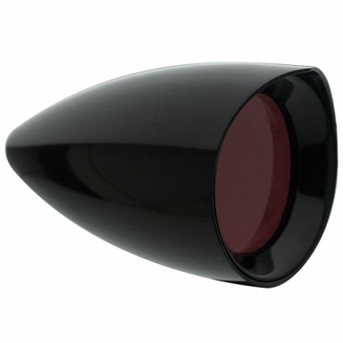 2" Turn Signal - Vampire Concours Rocket Smooth - FL Rear - Gloss Black (pair)
