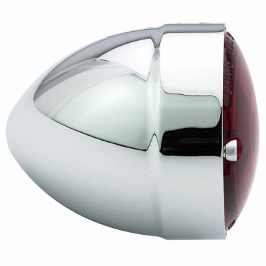 POLISHED ALUMINUM - REAR - 3" BRADLEY Turn Signal -1157 Bulb (pair)