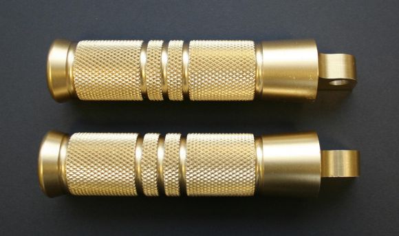 FOLDING FOOT PEGS, (Pr) (Brass)