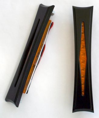 Bag Light, "Diamond", Black W/Amber LED