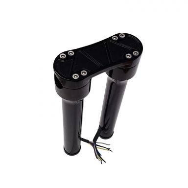 10'' - without Gauge Mount (Black Anodized)