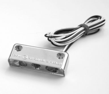 STEP LIGHT (LPF), WITH WHITE LED, Chrome Finish