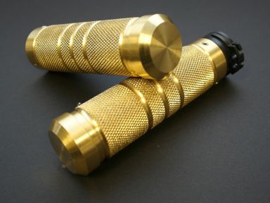 "Knurled Grooved" GRIPS, 82-Up Dual Cable