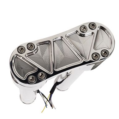 10'' - without Gauge Mount (Chrome)