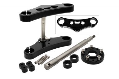 3°, 49mm FXD CONVERSION KIT, '06-'07 (Black)