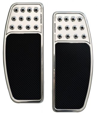"Drilled Original" Front Floor Boards (H-D, Chrome Finish)