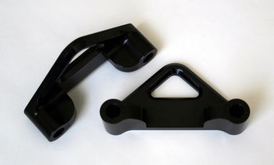 41mm  FLH FENDER SPACER, 1" THICK, FITS NESS, H-D & AMS LEGS (Black)