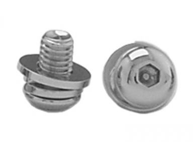 CHROME BUTTON HEAD - 3/8-16 x 5/8" Bolt Kit (pair)