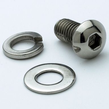 STAINLESS BUTTON HEAD - 3/8-16 x 3/4" Bolt Kit (pair)