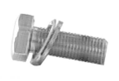 Bolt Kit - 3/8-16 x 1" - Socket Head w/ Flat & Lock Washer - Headlight Mount to Lower Tree - Chrome