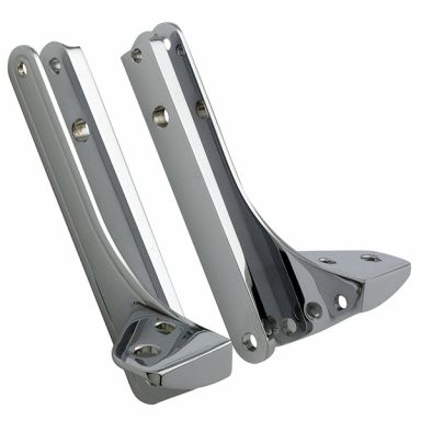 Bullet Bracket - 4-1/2" Bullet Fog Light Bracket - Polished Aluminum - 32° (Stock) Rake - FLST