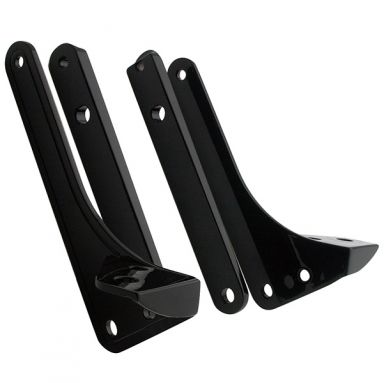 Bullet Bracket - 4-1/2" Bullet Fog Light Bracket - Black - 32° (Stock) Rake - FLST