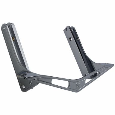 V-Bar - 4-1/2" Bullet Fog Light Bar - Polished Aluminum - 32° (Stock) Rake - FLST