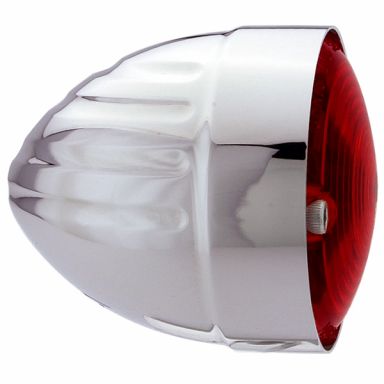 3" Turn Signal - Bradley Bullet - Horizontal Groove - FL Rear - Polished (pair)